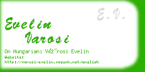 evelin varosi business card